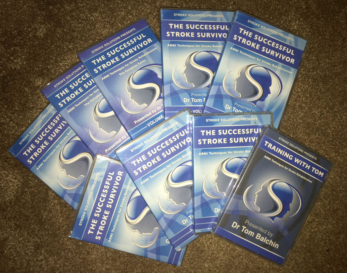 dvds front - A GIFT FOR YOU TO MARK 20 YEARS OF ARNI! CLAIM £50 OFF SET OF 7 STROKE REHAB DVDS! - Stroke Rehabilitation and Exercise Training for Survivors & Specialist Stroke Courses for Therapists and Trainers, Online and Face to Face