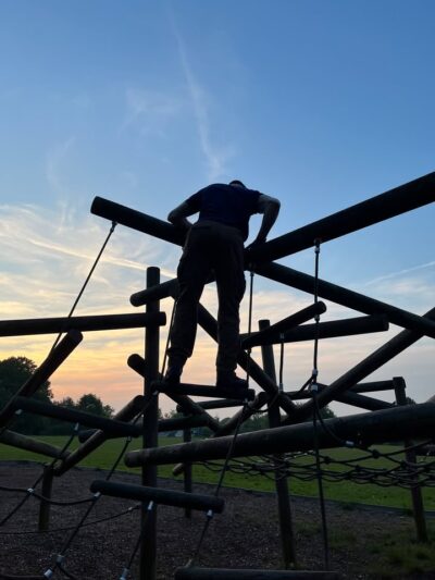 Dr Tom gets in any opportunity to train his (total) drop-foot on left side - even when out in park with young son ;) Tom advises you to have a go climbing on and off just the first one step or two steps of a ladder, held by someone and make sure have someone guiding, guarding you and supporting you. Go VERY slow and test where you are underfoot. Its incredibly good for your proprioception as you have to try and feel underfoot to where your bad foot can take it - ie, support your weight - esp in transitions.
www.arni.uk.com
 #strokerehabilitation #neurorehabilitation #strokerecoveryexercises #strokeexercise #strokerecovery